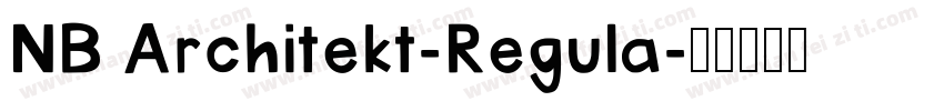 NB Architekt-Regula字体转换